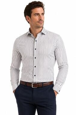 NWT Nordstrom Rack Trim Fit Non-Iron Striped Dress Shirt Men’s 16 32/33